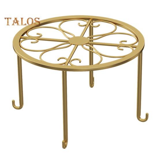 1/3 Pcs Flowerpot Stand Hollow Out Stable Anti-skid Max Load Bearing Wide Platform Metal Plant Holder Round Flower Pot Support Outdoor Balcony Garden