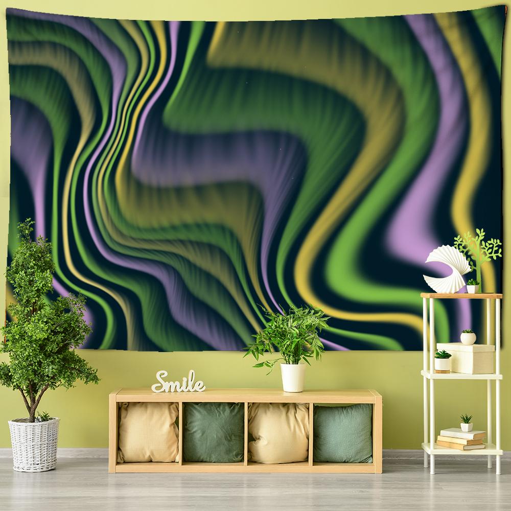 Психоделический волновой гобелен настенный гобелен колдовство психоделический хиппи богемный ветер головокружение спальня комната домашний декор