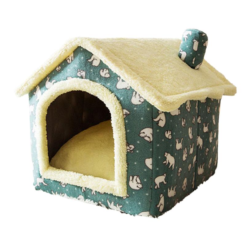 Cat Bed Sleep House Warm Cave Dog Kennel Indoor Enclosed Tent Huts Sofa For Pet Cats Kittens Puppy