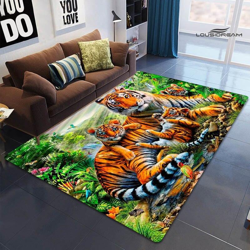 3D ковер с животным принтом, детский игровой ковер для гостиной, спальни, красивый ковер, нескользящий коврик, реквизит для фотосъемки, подарок