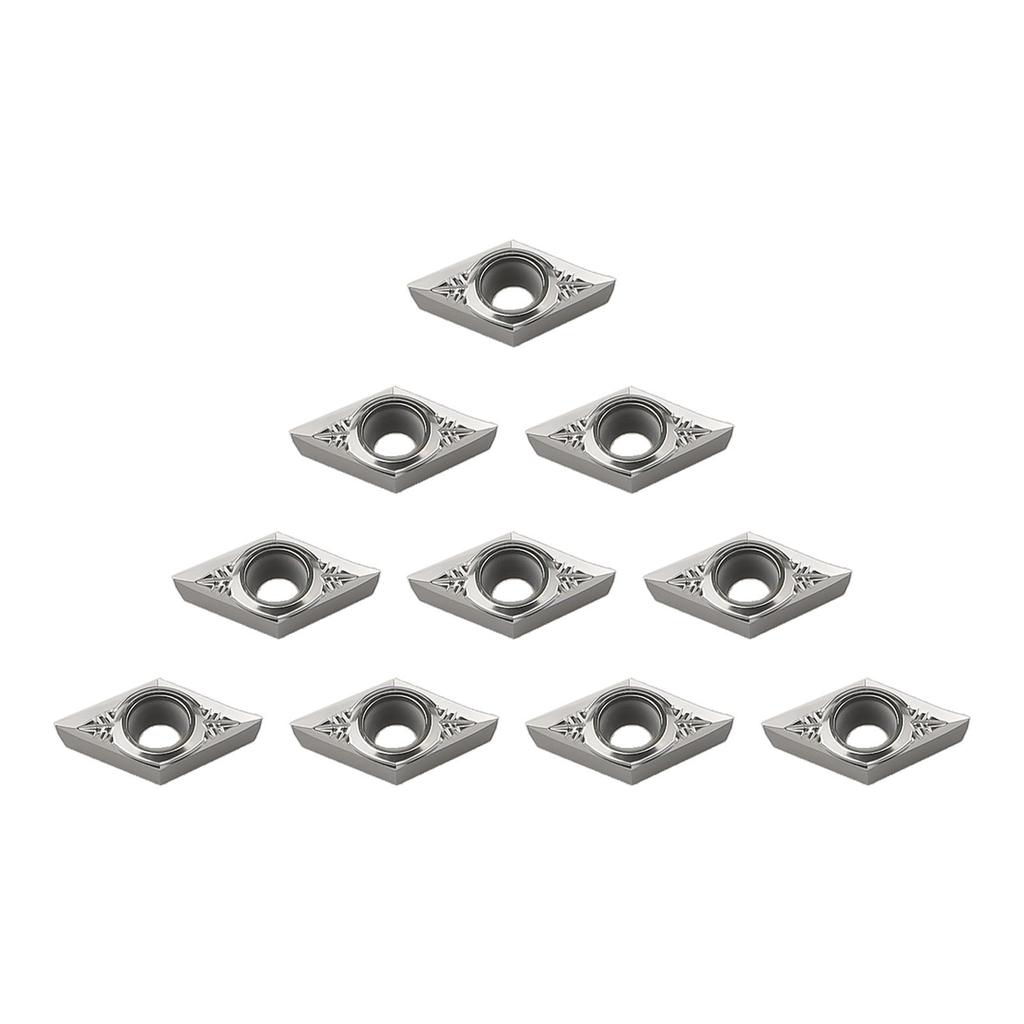 10pcs Aluminum DCGT11T302-AK DCGT32.50.5 Carbide Inserts Cutter Blade DCMT
