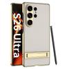 Premium Electroplated PC Phone Case With Kickstand Galaxy S26 Ultra S25 S24 Full Coverage Protective Cover