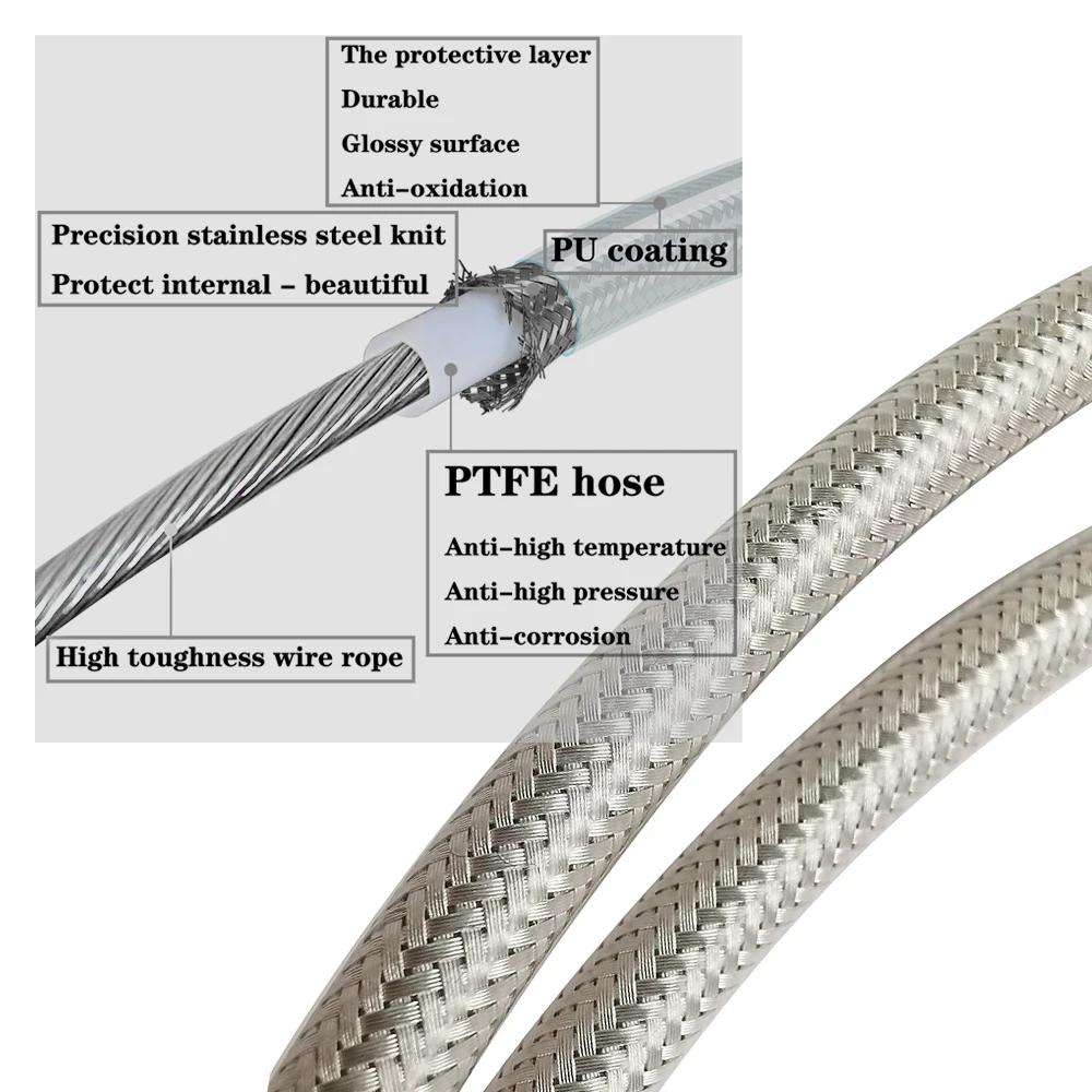 Motorcycle Braided Stainless Steel Clutch Cable for Harley Sportster / Electra Tour Glide / Road King