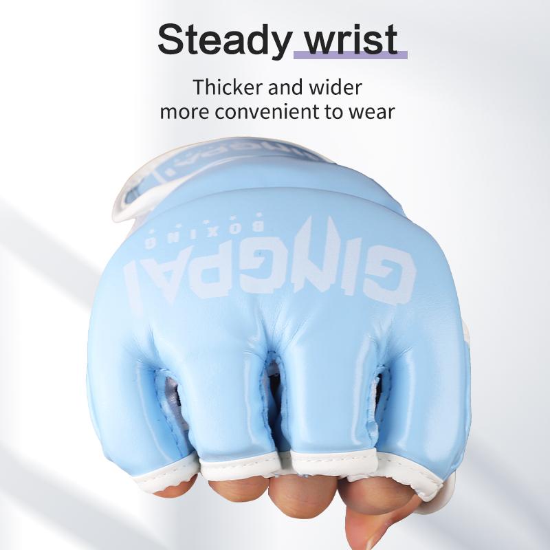 KickBoxing MMA Gloves Women PU Karate Boxing Glove Muay Thai Pouching Mitts Guantes De Boxeo Training Adults Kids Equipment Pink