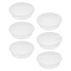 6Pcs Bird Water Bowl Plastic Outdoor Birdbath Tray Small Bird Feeder Water Dish Garden Patio Balcony Birdbath Bowl