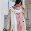 Korean Style Long Wool Tassel Scarf Thickened Winter Neckerchief Women Cashmere Scarf  Women/Male