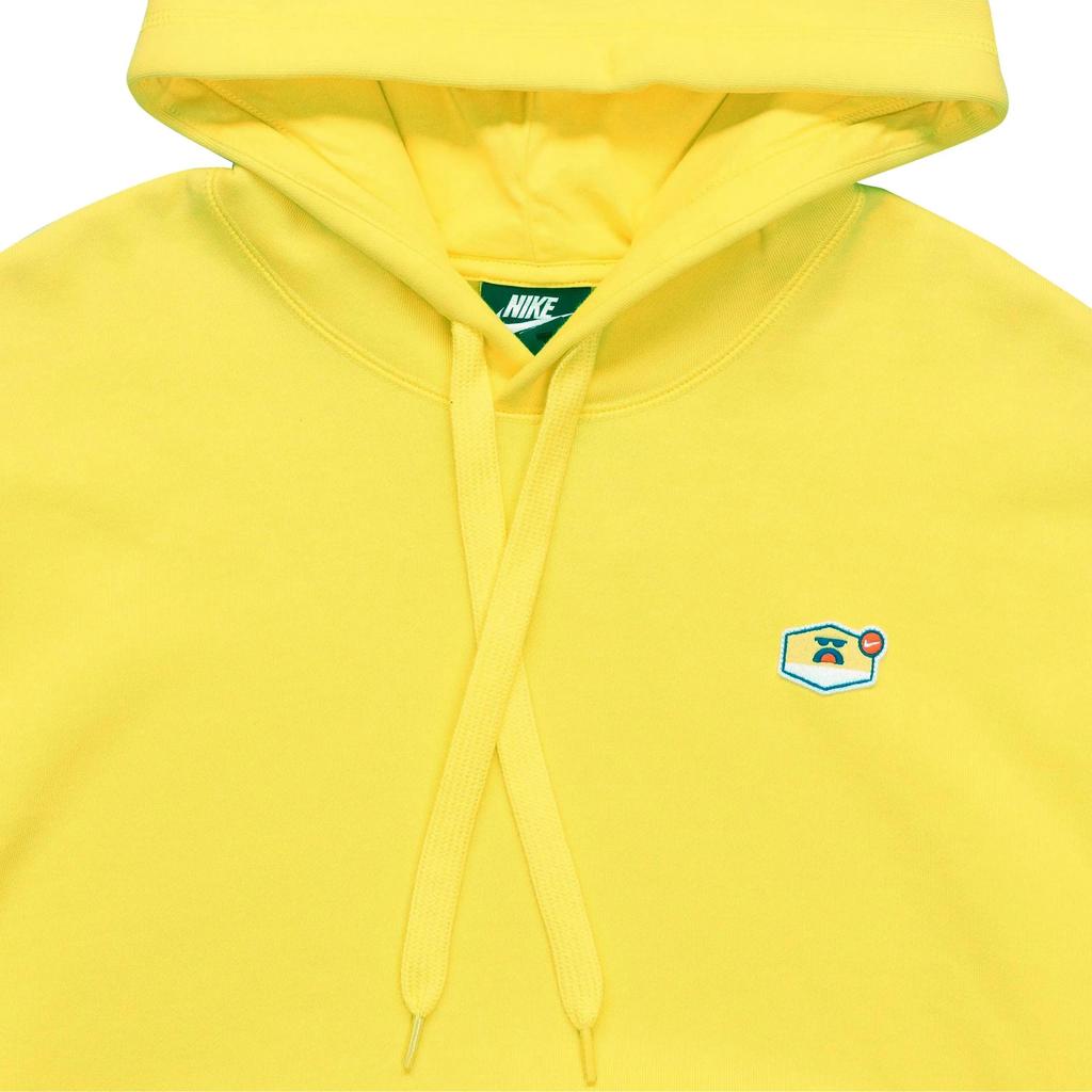 Nike Sweatshirts Men's Oupite Yellow Hooded Moderate Regular (Unisex) Sweatshirts CU4259 731