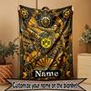 Custom Name Personalized Borussia Dortmund Bvb Print Blanket, Home Decor, Bedroom, Sofa, Camping, Couch, Gifts for Birthday Christmas