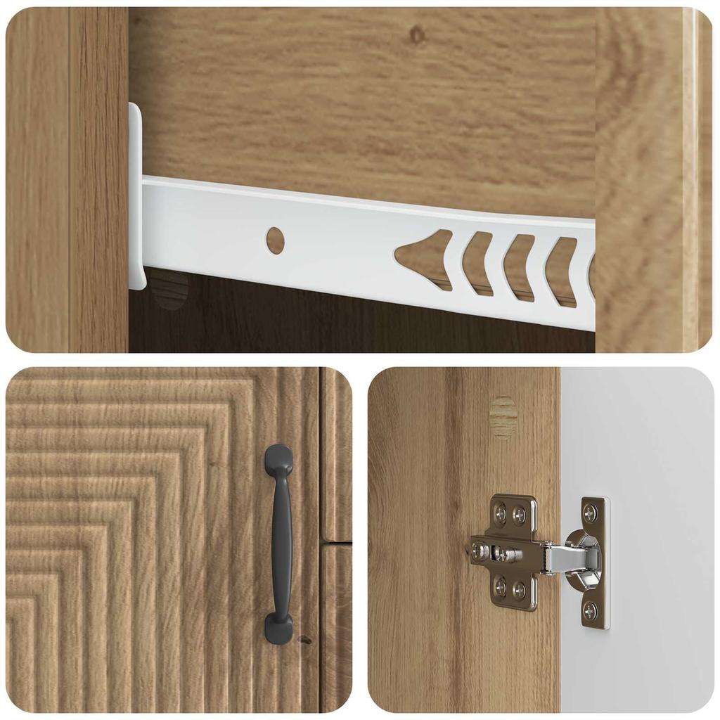 Sideboard Artisan Oak 89 x 34.5 x 60 cm Particle Board