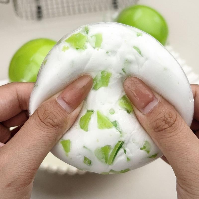 Squeezable Stress Balls Skin-Friendly Wax Skin Slow Rebound Fidget Toy for Children Adults Birthday Gifts