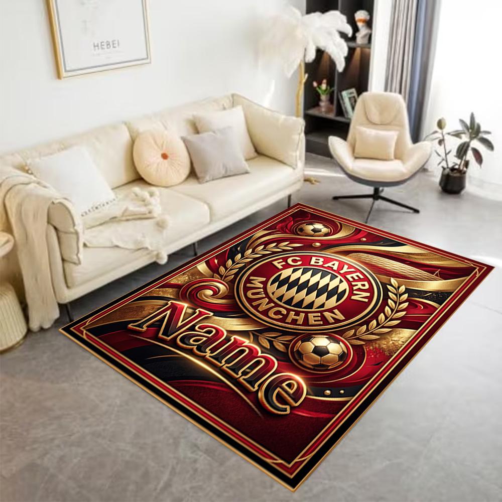 Fc Bayern Munich Glory Carpet Perfect for Entryway Hallway Game Room Foyer Anti-slip Rug Anime Office Decor Best for Christmas