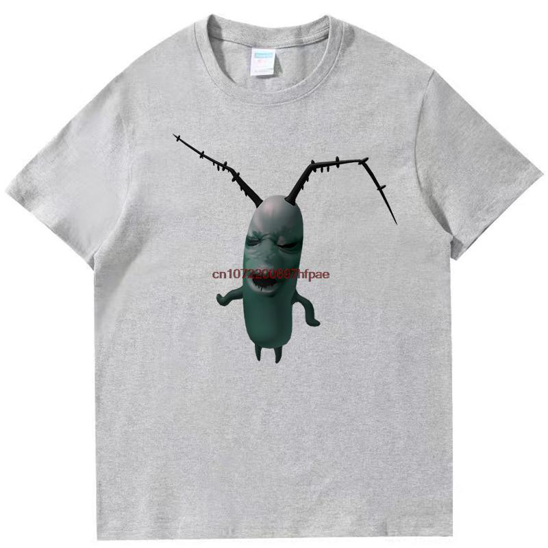 Cursed Plankton Funny Meme T Shirts Graphic T Shirts Summer Cotton New Shirts And Tshirts Unisex Streetwear Print T Shirt