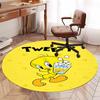 Tweety Printed Round Rug Carpet Chair Rug Area Rug Entryway Doormats,for Office Chair Living Room Bedroom Kitchen Room.