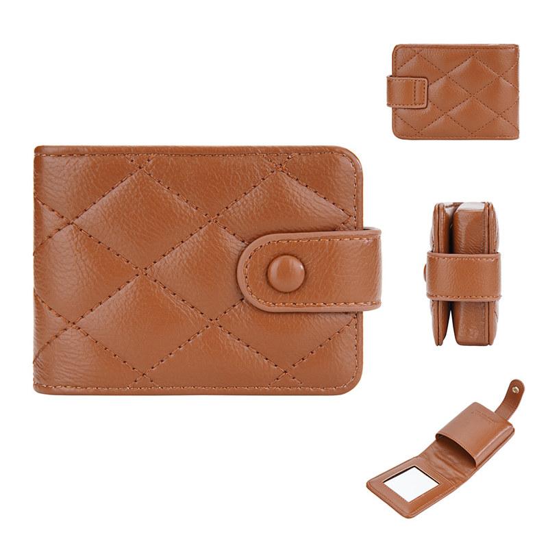 Baellerry Женский модный кошелек для монет, классический дизайн, мини-кошелек с зеркалом для макияжа GZW