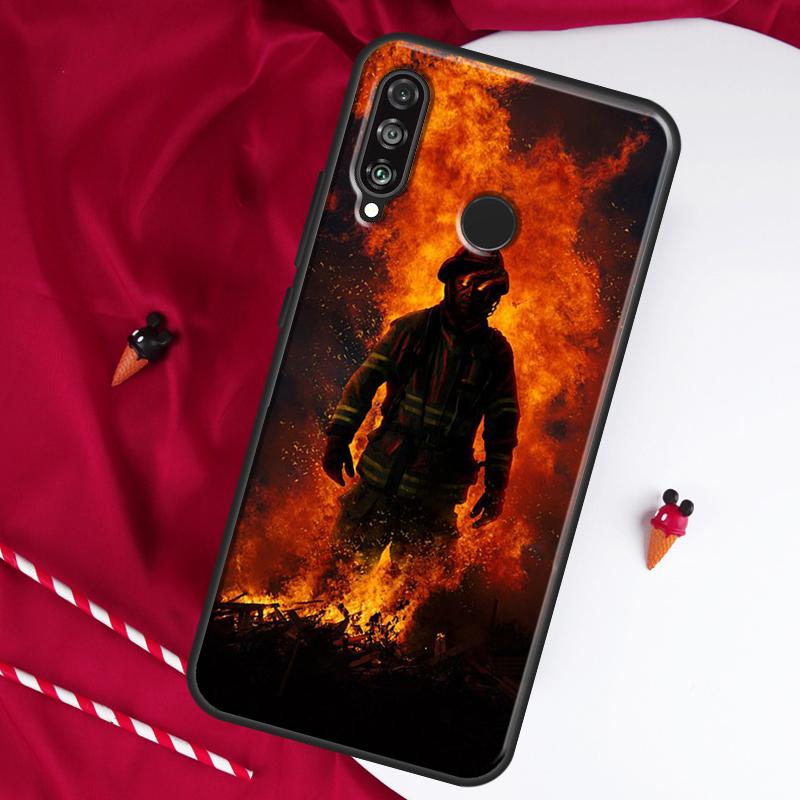 Firefighter Heroes Fireman For Huawei Nova 10 SE 9 5T 12s 12i 11i Y91 Y90 Y60 Y70 Y72 Y61 P20 P30 P40 Lite P60 Pro Case