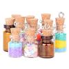 Brown Cork Mini Wish Bottle Pendant 13x18/13x24 for DIY Jewelry