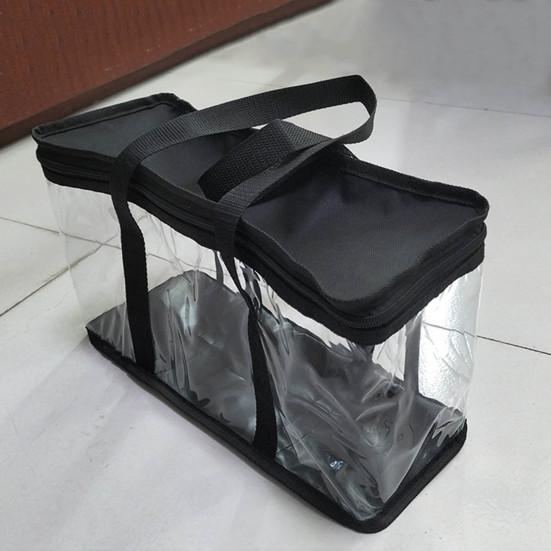 Сумка для инструментов, ручная сумка на молнии, большая вместимость, водонепроницаемая, прозрачная, портативная сумка для хранения книг, товары для дома