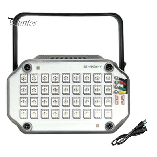 Мини светодиодный стробоскоп с ручкой, супер яркий, регулируемый, многоцветный, активируемый звуком, диско-вечеринка, мигающий стробоскоп