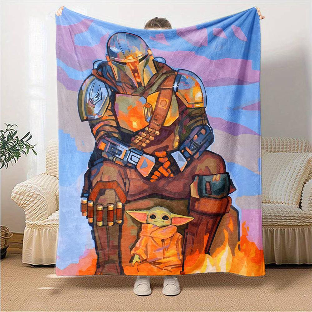Star Wars Blanket Warmthful Decor Perfect for Chair Livingroom Seaside Four Seasons Multipurpose Playful Design Best Holiday Gift for Friends Family