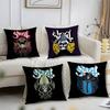 Cool G-Ghost BandS Pillow Case Short Plush Print Cushion Cover Square Throw Pillow Covers Sofa Home Decor