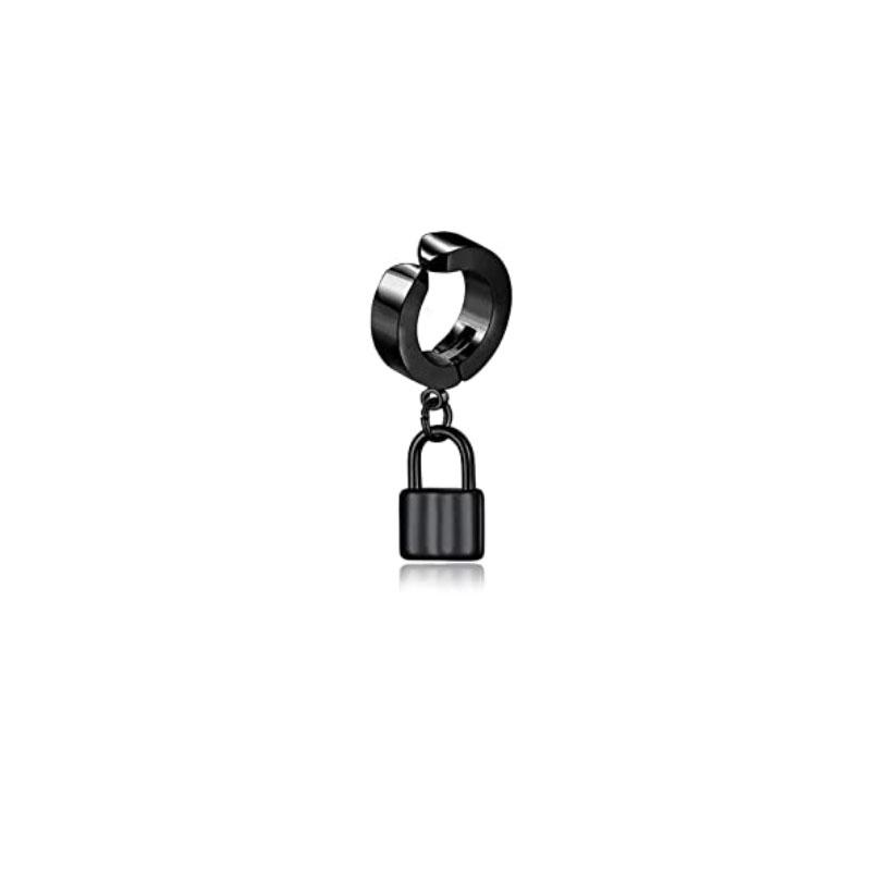 Набор серег-клипс для мужчин, 1-15 штук, из нержавеющей стали, черные, имитация пирсинга, мужские кольца, серьги без прокола