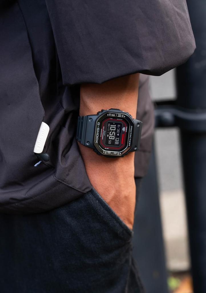 Часы с монитором сердечного ритма с Bluetooth, черные [Casio] G-SQUAD G-SQUAD DW-H5600MB-1A4JR мужские