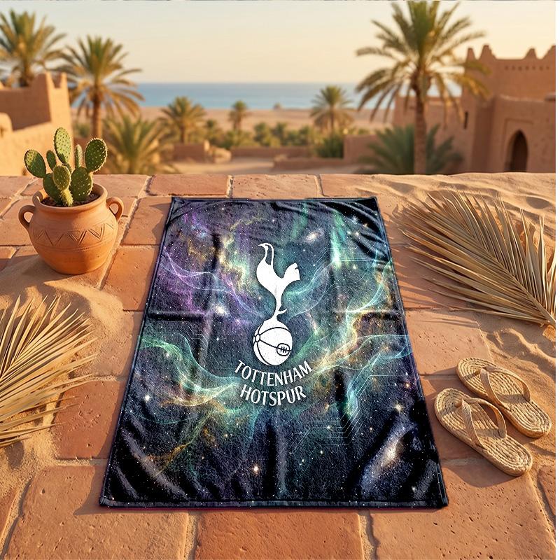 Пляжное полотенце из микрофибры с принтом Tottenham Hotspur, быстросохнущее, впитывающее, большого размера, для пляжа, плавания, путешествий
