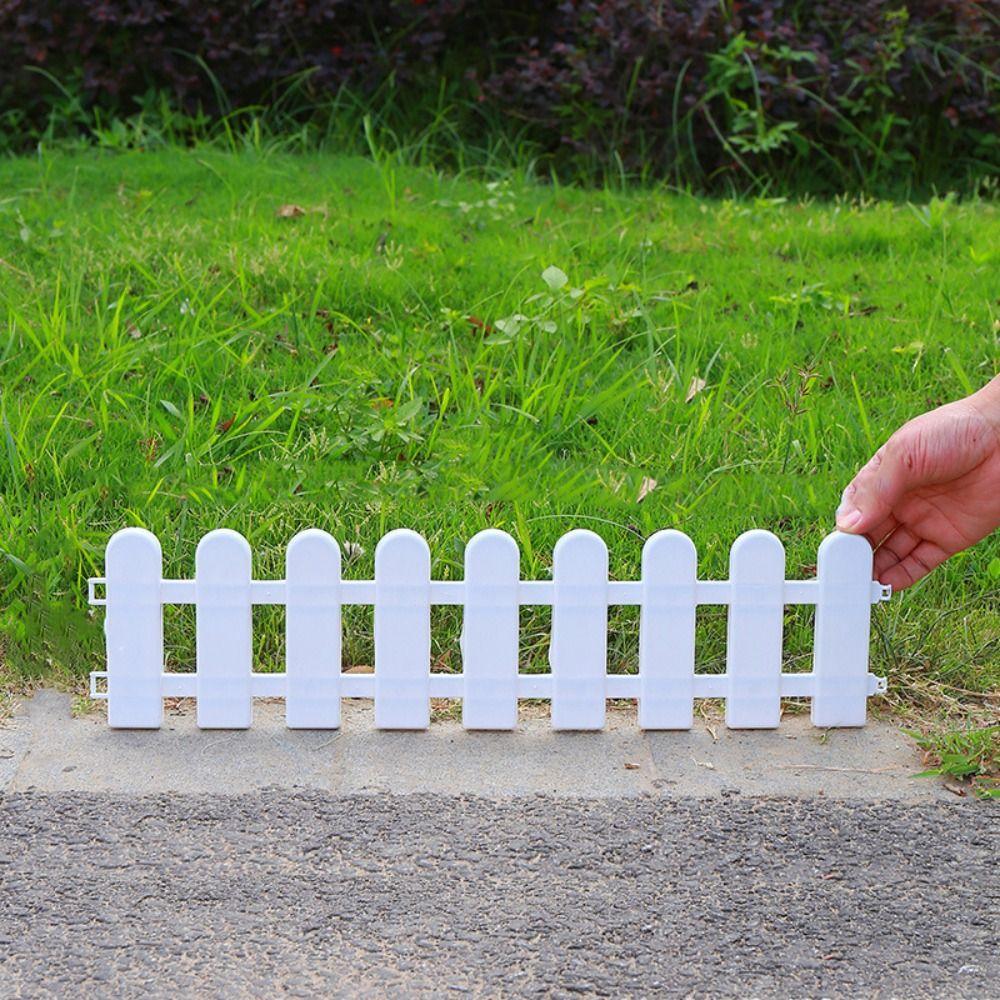 2 шт. Пластиковый садовый забор, практичный защитный поручень, дверной барьер, дворовый забор, овощной