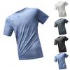 Мужская летняя одежда Ice Silk Breathable Mature Quick-Soaching Casual Sports T Shirt Tops