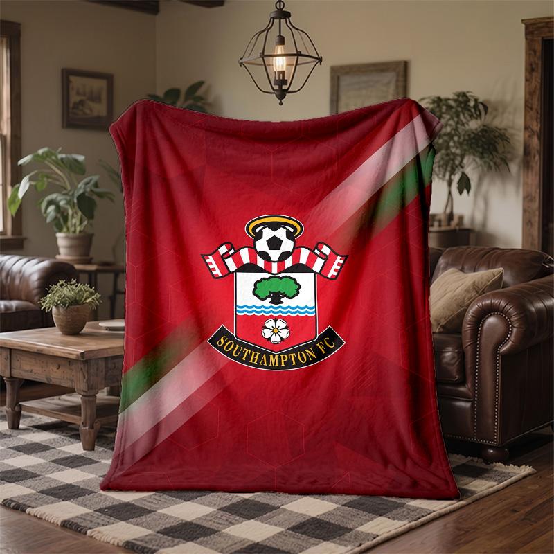 Southampton Theme Fleece Blanket Cozy Soft Plush Blanket For Bedroom Couch Travel