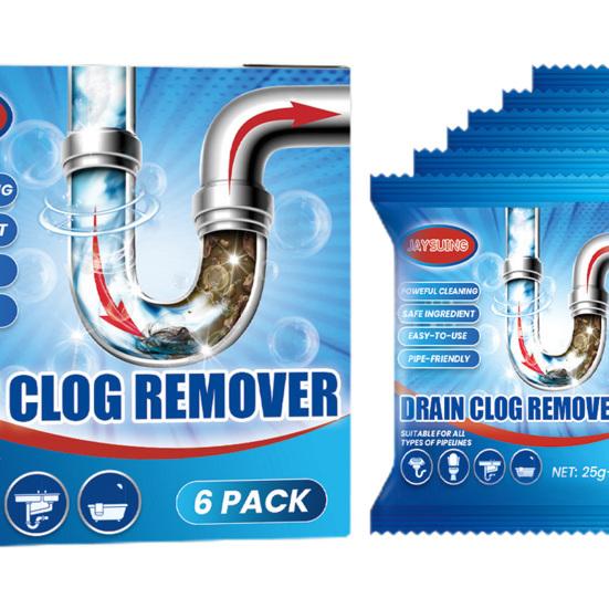 6 шт./кор. средство для удаления засоров, удобное для труб, биоразлагаемое средство для очистки слива раковины, эффективное средство для удаления засоров для волос, противозасоряющийся трубопровод