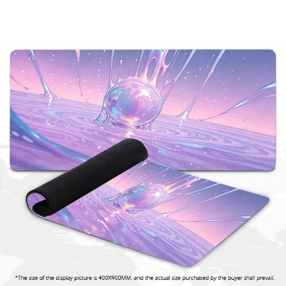 Abstract Swirl Light Stream XXL Gaming Mouse Pad Cosmic Star Trail Art Desk Mat Non-Slip Rubber Computer Keyboard Mouse Mats