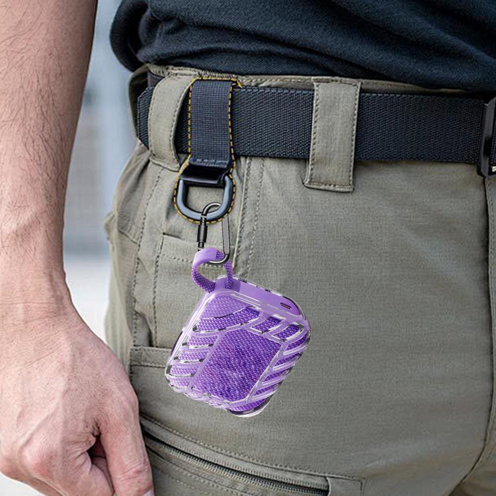 ТПУ Чехол-накладка Противоударный Прозрачный чехол Противоскользящий Защитный чехол Чехол для переноски для портативной BT-колонки JBL Go 4