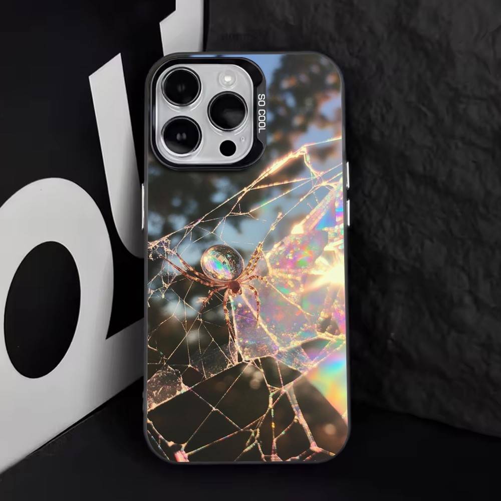 Лазерный луч   Чехол для телефона для iPhone 17,16,15,14,13,12,11 Plus,Pro Max,XS,Цветной Посеребренный Внутренний Чехол