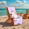 1PC Custom Name Unicorn Dreams Stars Beach Towel Highly Absorbent And Sand-Resistant Towel for Swimming, Pool, Yoga, And Travel Lightweight