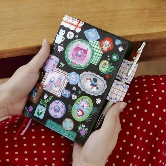 Hobonichi Techo Original (A6) Обложка для ноутбука Юми Китагата Белый Кот Настольное украшение