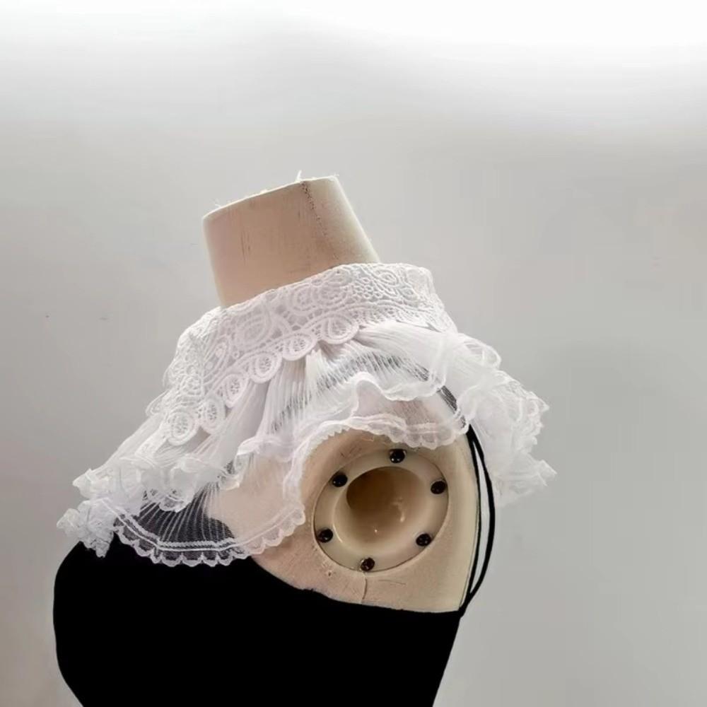 Half Shirt Style Women False Collar Lace Up Detachable Collar Vintage Collar Neckwear Sweater