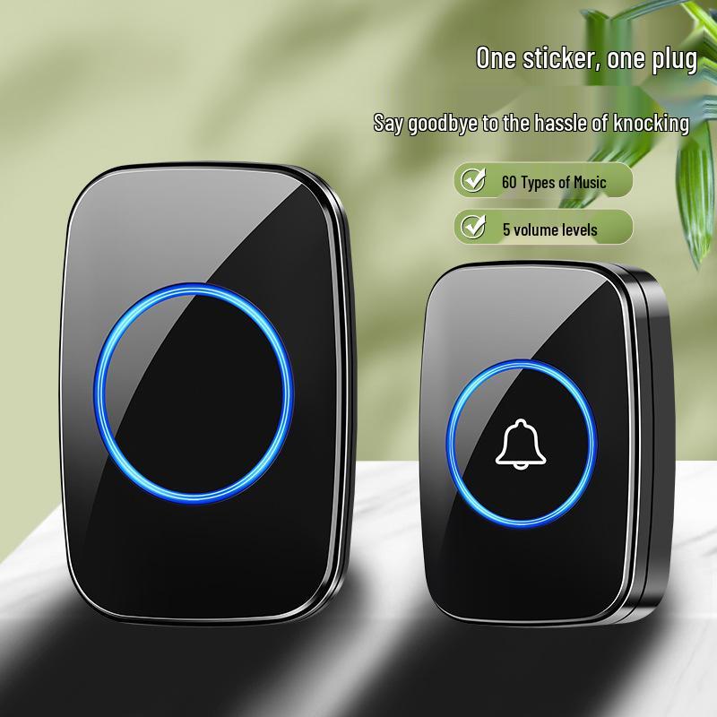 Household Wireless AC Digital Music Doorbell with Remote Control and One-to-One Caller