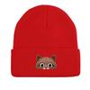 Peeping Cat Print Knitted Hat Beanie, Animal Woman Cap Lightweight Cancer Chemo Trendy Pompom Beanies Knit Cap Beanie