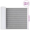 Boat Mat Striped Light Gray and White 240 x 60 cm EVA
