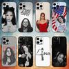 Чехол для телефона актера и певицы Ланы Дель Рей для iPhone 17,16,15,14,13,12,11 Plus,Pro Max, Мягкий силиконовый черный чехол