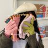 Корейские зимние шерстяные перчатки без пальцев для женщин - Теплые, ветрозащитные, с поддержкой сенсорного экрана