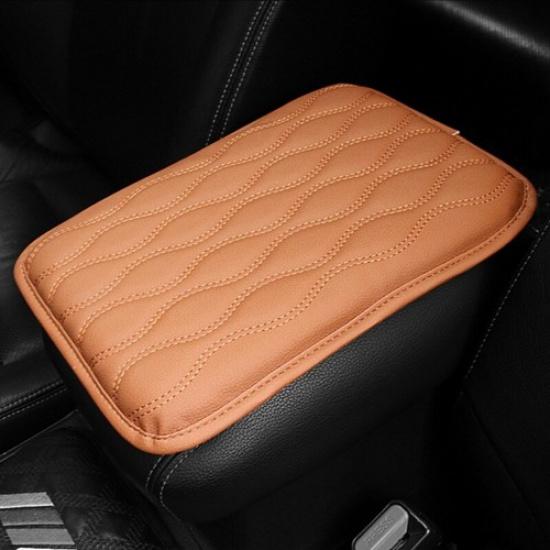 Car Accessories Armrest Cushion Cover Leather Center Console Box Pad Protector