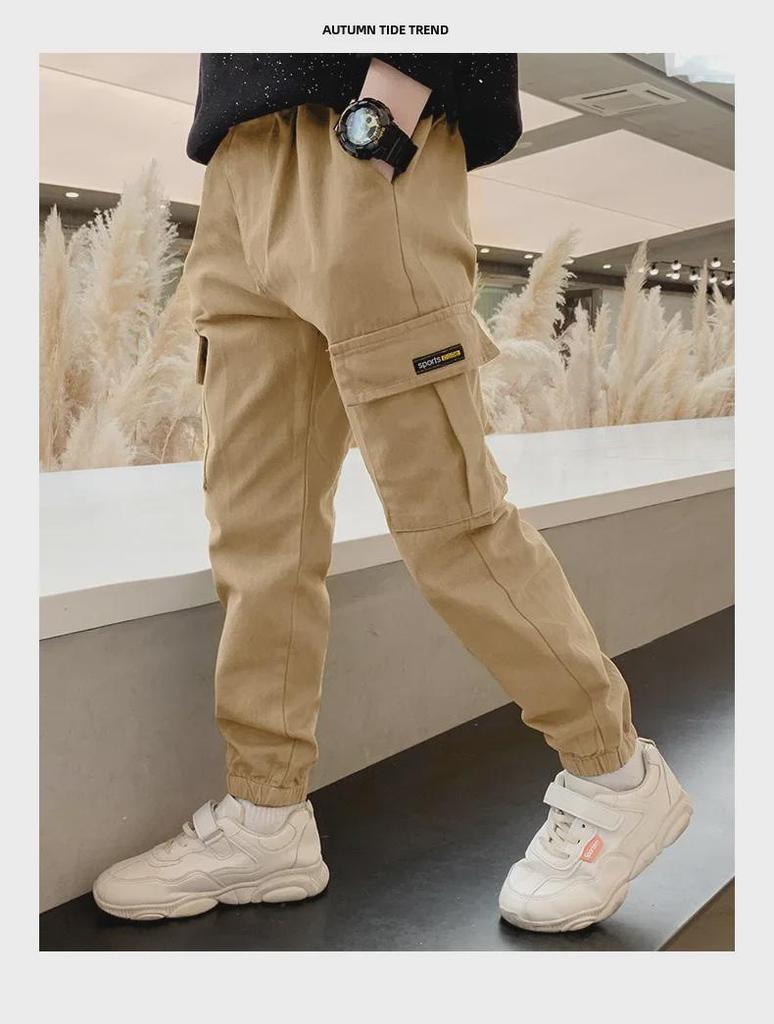 Весна/Осень 2024 Модные комбинезоны для мальчиков – Стильные и модные повседневные брюки для больших мальчиков