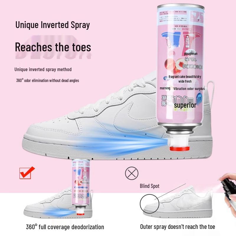 Newbie 0.0.1: Shoe Deodorizer Spray for Sneakers, Sports Shoes, Socks & Cabinets - 2 Bottles