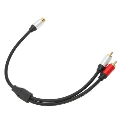 1RCA Female to 2RCA Male Cable 1 Female to 2 Male Y Splitter Удлинительный шнур для ТВ-сабвуфера