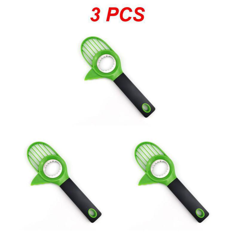 3 в 1 Авокадо Слайсер С Силиконовой Ручкой Многофункциональный Фруктовый Нож Резак Для Извлечения Косточек Измельчитель Для Авокадо Ши Разделитель