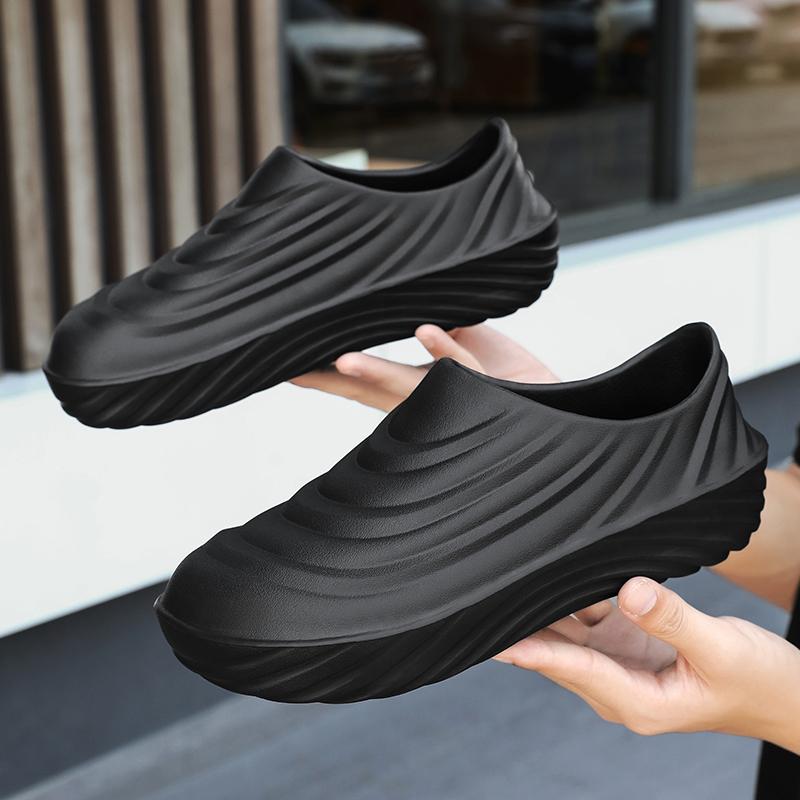 Обувь для кухни Мужская обувь для сада Повседневная водонепроницаемая обувь для дождя Нескользящая обувь для ресторана Маслостойкая обувь для шеф-повара