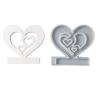 Hollow Flame Candlesticks Resins Moulds Lotus Candle Holder Silicone Molds DIY Heart Castings Moulds Home Decorations