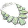 Green Swiss Opal Gemstone Handmade 925 Silver Jewelry Necklace 18" JCN484-302